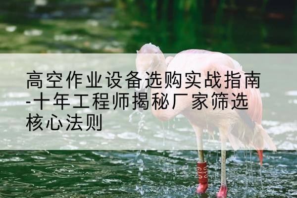 永仁剪叉式升降机厂家-高空作业设备选购实战指南-十年工程师揭秘厂家筛选核心法则