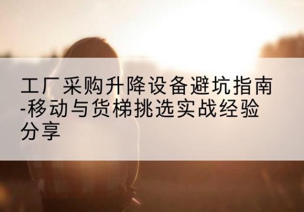 永仁移动式升降机怎么选-工厂采购升降设备避坑指南-移动与货梯挑选实战经验分享